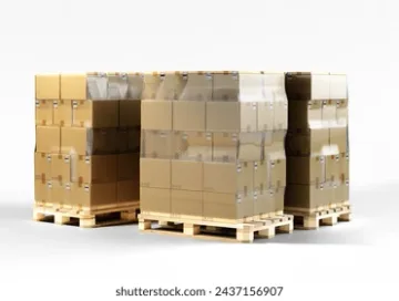 Verteilung Paletten in Brussel BE